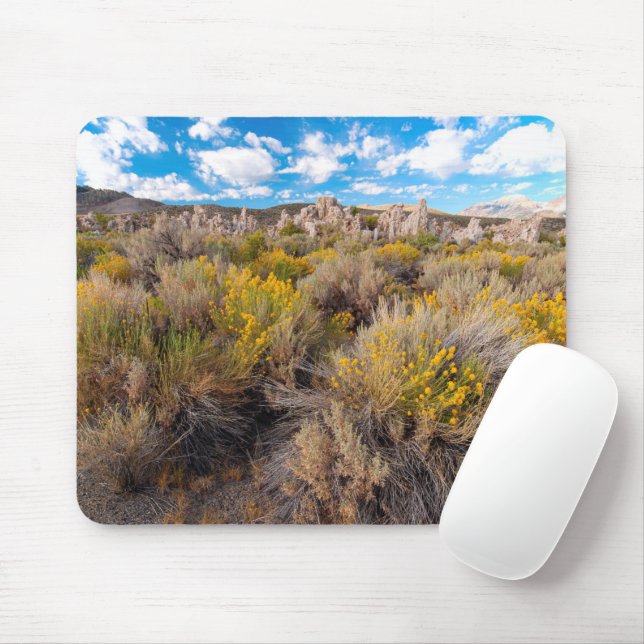 Mousepad Flores | Blooming Sagebrush California (Com mouse)