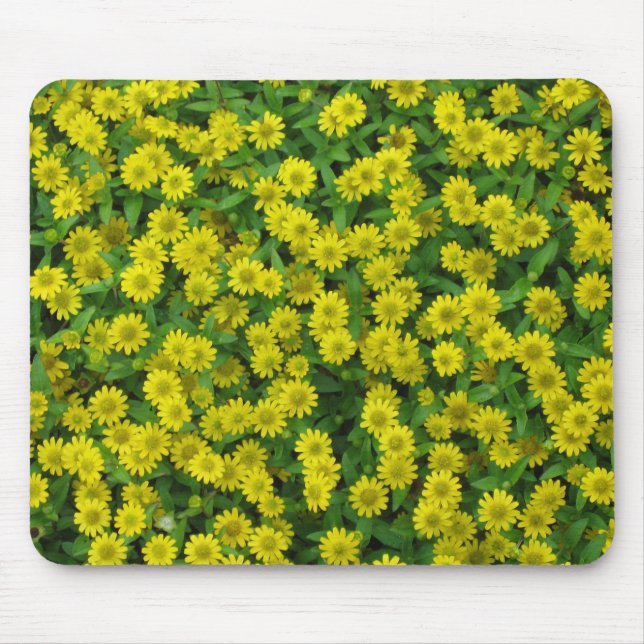 Mousepad Flores bonito Amarelas Pequenas (Frente)