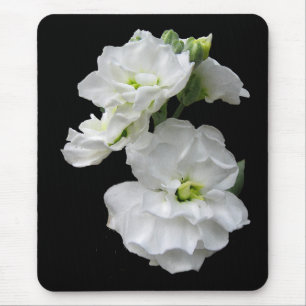 Mousepad Flores brancas