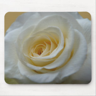 Mousepad Flores Brancas Bocas Brancas Dobras de Decoração