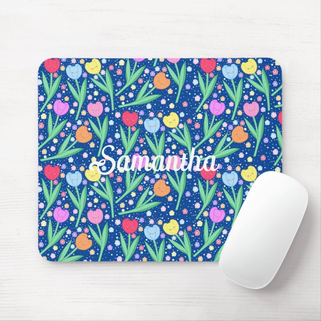 Mousepad Flores Coloridas (Com mouse)