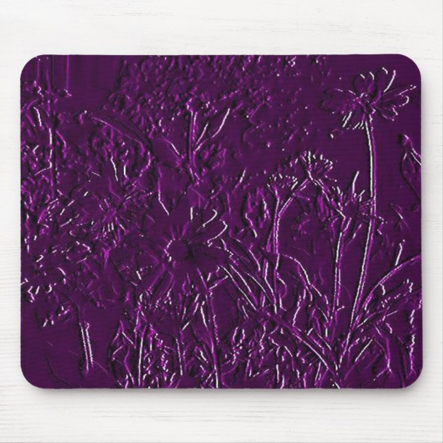 Mousepad Flores com escultor de púrpura- design sólido (Frente)