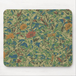 Mousepad Flores contra o teste padrão da camuflagem da
