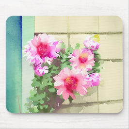 Mousepad Flores Cor-de-Água Rosa