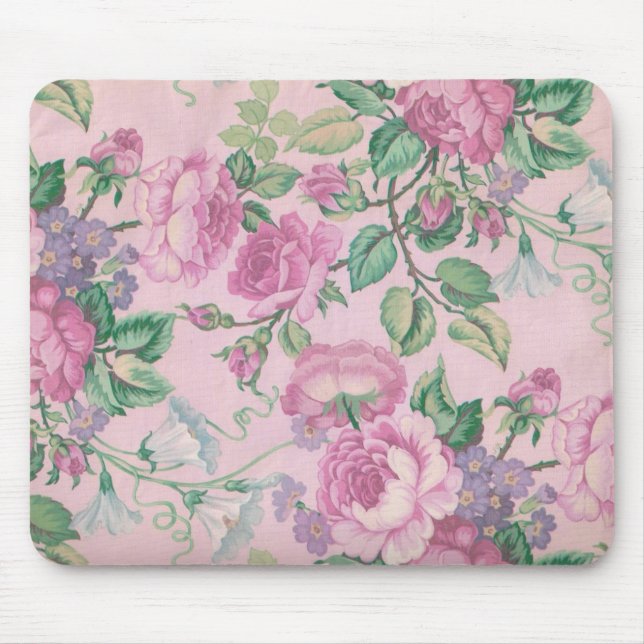 Mousepad Flores cor-de-rosa (Frente)