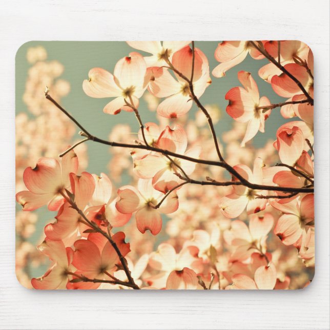 Mousepad Flores cor-de-rosa do Dogwood (Frente)