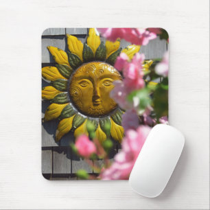 Mousepad Flores cor-de-rosa e Sol - Vinha de Martha