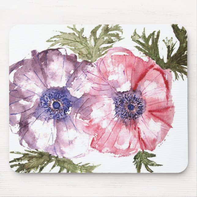Mousepad Flores da aguarela (Frente)
