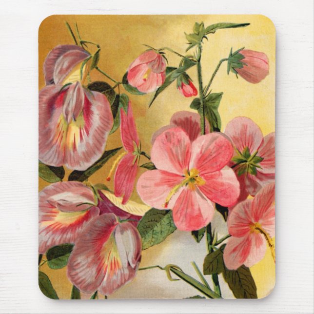 Mousepad Flores da ervilha doce (Frente)