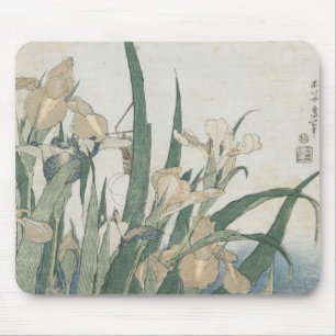 Mousepad Flores da íris e gafanhoto, c.1830-31