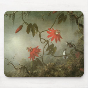 Mousepad Flores da Paixão e Beija-flores de Martin J Heade