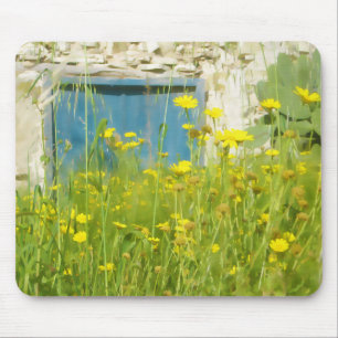 Mousepad Flores de aquarela amarelas