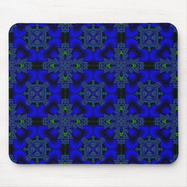Mousepad Flores de Artdeco no Estilo Retroativo (Frente)