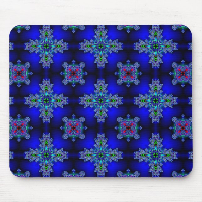 Mousepad Flores de Artdeco no Estilo Retroativo (Frente)