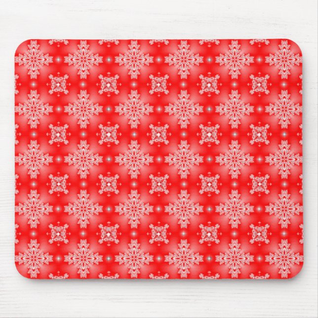 Mousepad Flores de Artdeco no Estilo Retroativo (Frente)