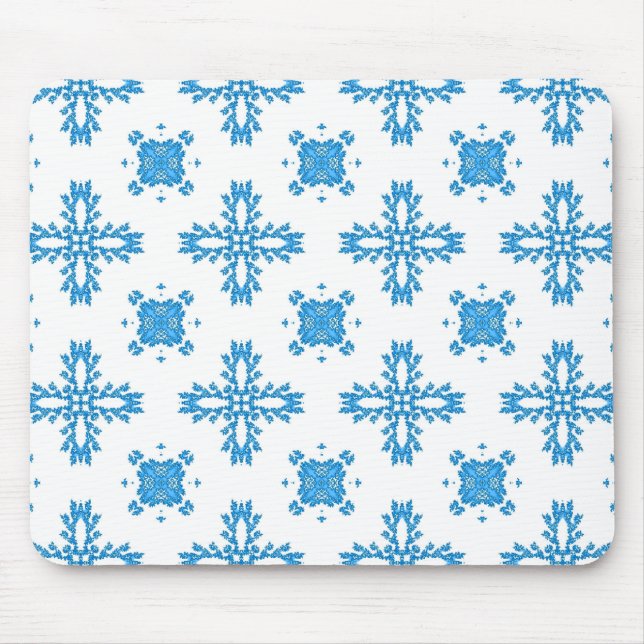 Mousepad Flores de Artdeco no Estilo Retroativo (Frente)