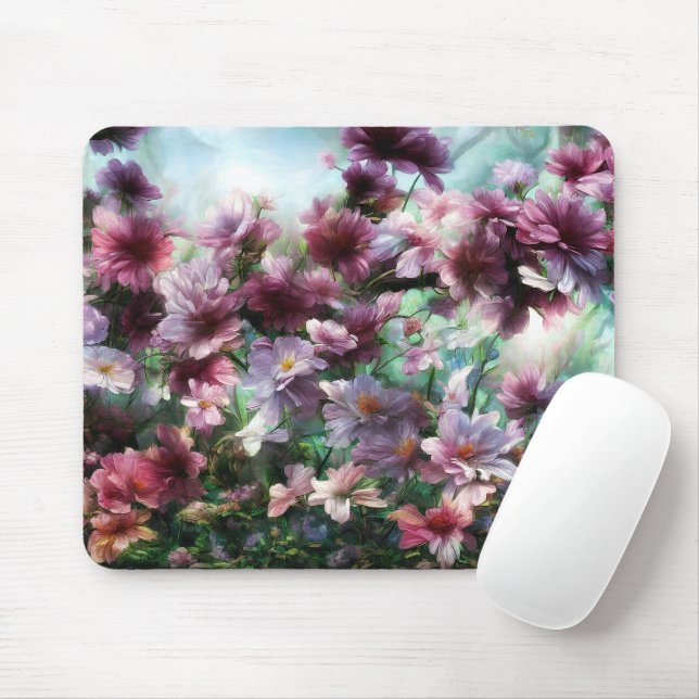 Mousepad Flores de Blossom de Cereja (Com mouse)
