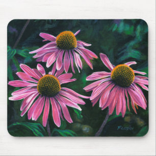 Mousepad Flores de Cone Rosa -