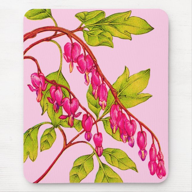 Mousepad flores de corações sangrando (Frente)