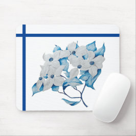 Mousepad Flores de Dogwood em um Pad de Mouse