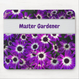 Mousepad Flores de Fotos Florais Roxas do Master Gardener