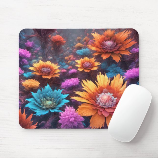 Mousepad Flores de Fractal Fantasy (Com mouse)