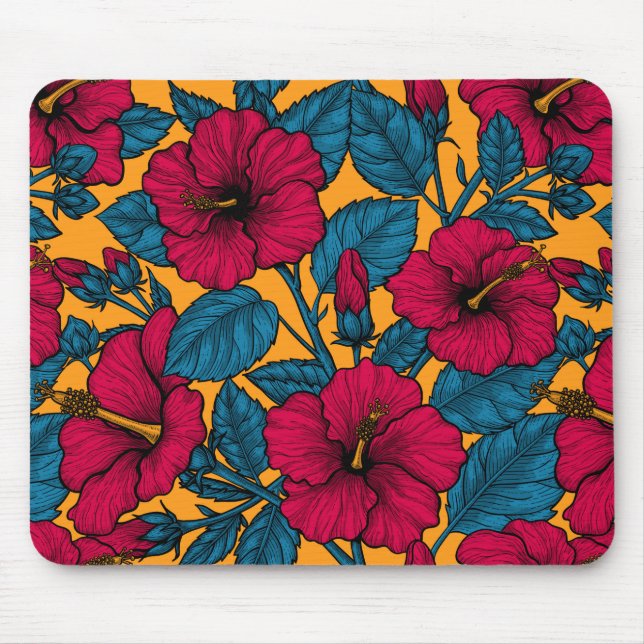 Mousepad Flores de hibisco (Frente)