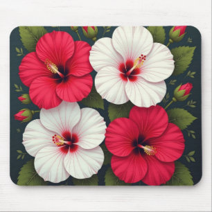 Mousepad Flores de Hibiscus