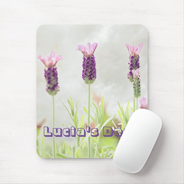 Mousepad Flores de lavanda (Com mouse)