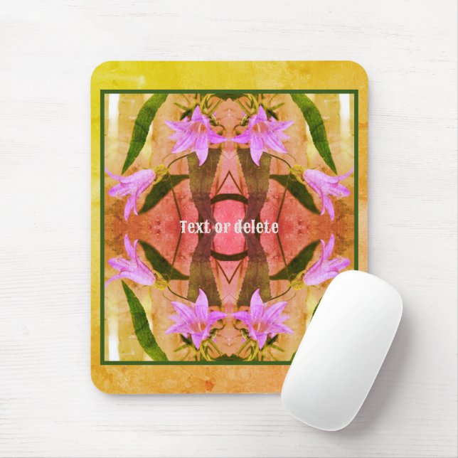 Mousepad Flores De Lilas Roxas Afastadas Personalizadas (Com mouse)