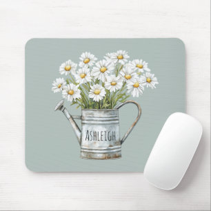 Mousepad Flores de Margarida Verdes