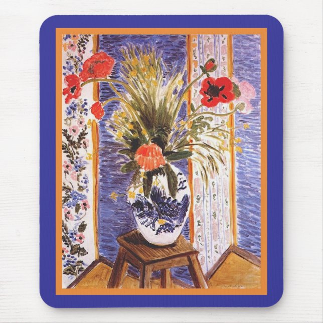 Mousepad Flores de Matisse em uma tigela (Frente)