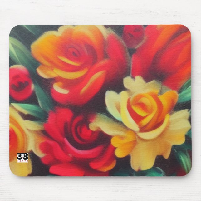 Mousepad Flores de outono (Frente)