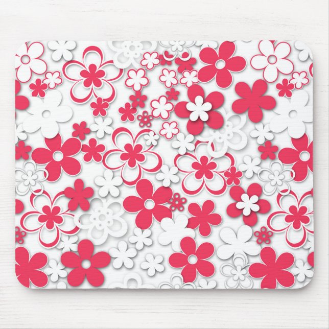 Mousepad Flores de papel (Frente)