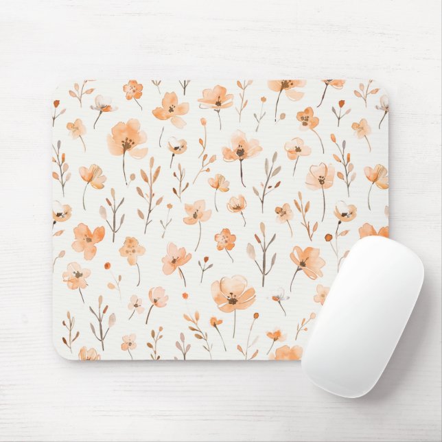 Mousepad Flores de Pêssego Pêssego (Com mouse)