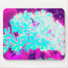 Mousepad Flores de Phlox Azuis-Peppermint Twist de Robin