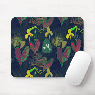 Mousepad Flores De Plantas Botânicas Tropicais