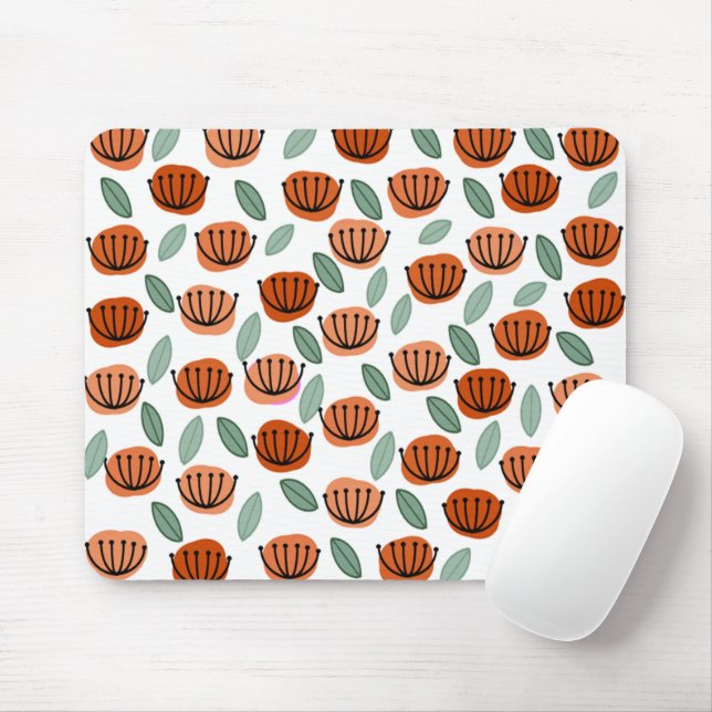 Mousepad Flores de Taça Scandi (Com mouse)