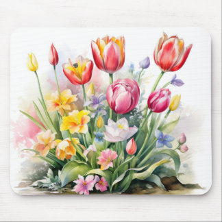 Mousepad Flores de Tulipas Bonitas