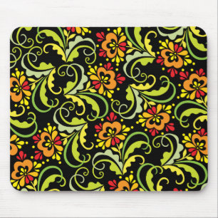 Mousepad flores decorativas