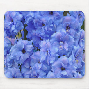 Mousepad Flores delfinas azuis