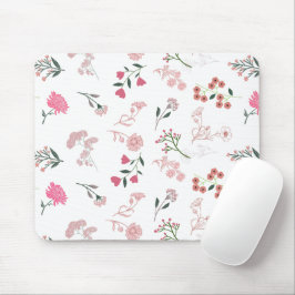 Mousepad Flores Delicadas Associadas no Impressão de Padrão