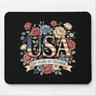 Mousepad Flores do Aniversário de 250 Anos da América EUA 2