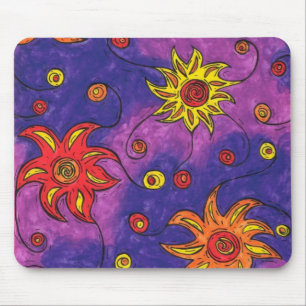Mousepad Flores do espaço