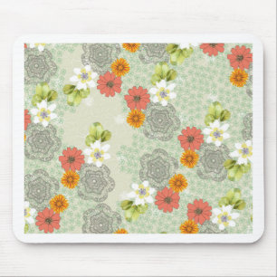 Mousepad Flores do vintage de Boho