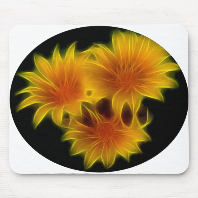 Mousepad Flores douradas (Frente)