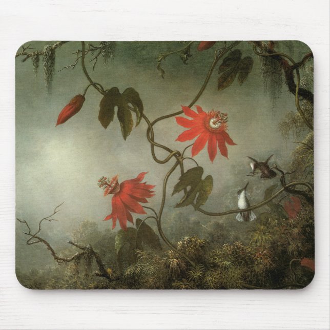 Mousepad Flores e colibris da paixão (Frente)