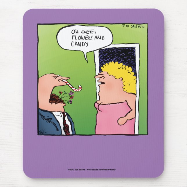 Mousepad Flores e Doce Cartoon Romântico (Frente)