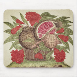 Mousepad Flores e Frutas de Pomegranato Vintage