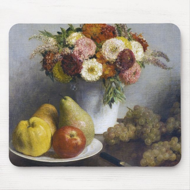Mousepad Flores e Frutas, Henri Fantin-Latour (Frente)